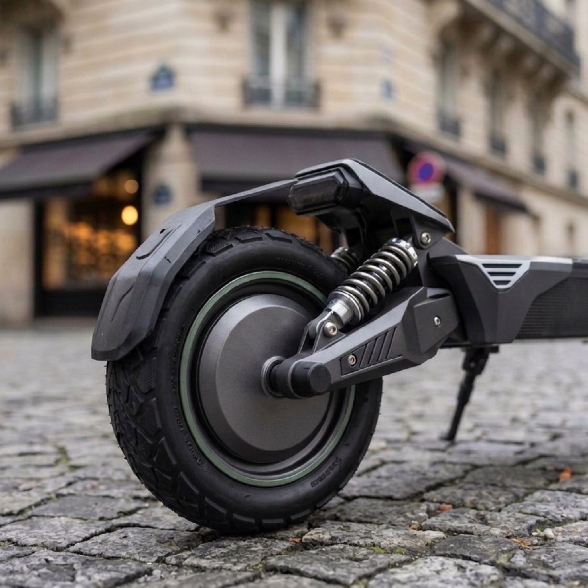 Rear hub motor and suspension of the VOLTAN X1